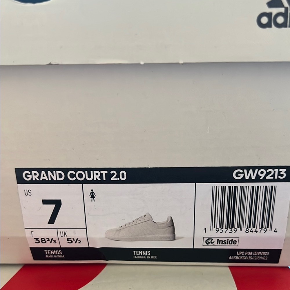 Adidas Women's White Sneakers - Picture 4 of 5